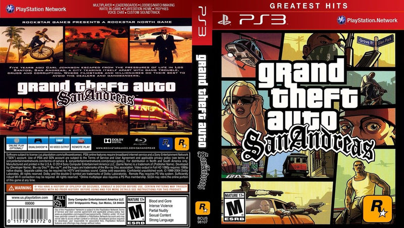 Grand Theft Auto San Andreas PS3